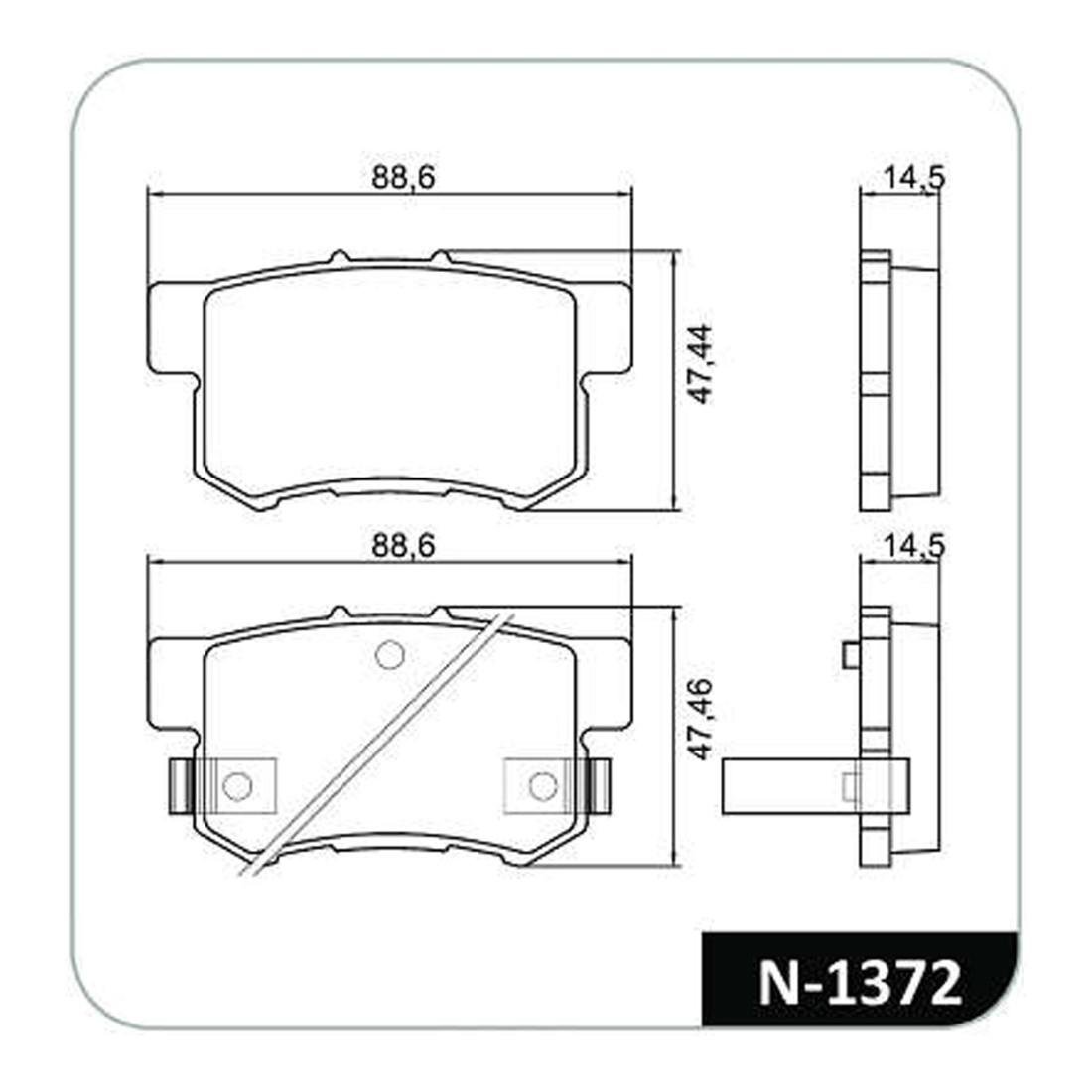 Pastilha Freio T Hover H6 M6 Accord Civic Integra Legend Accent Cobreq N1372