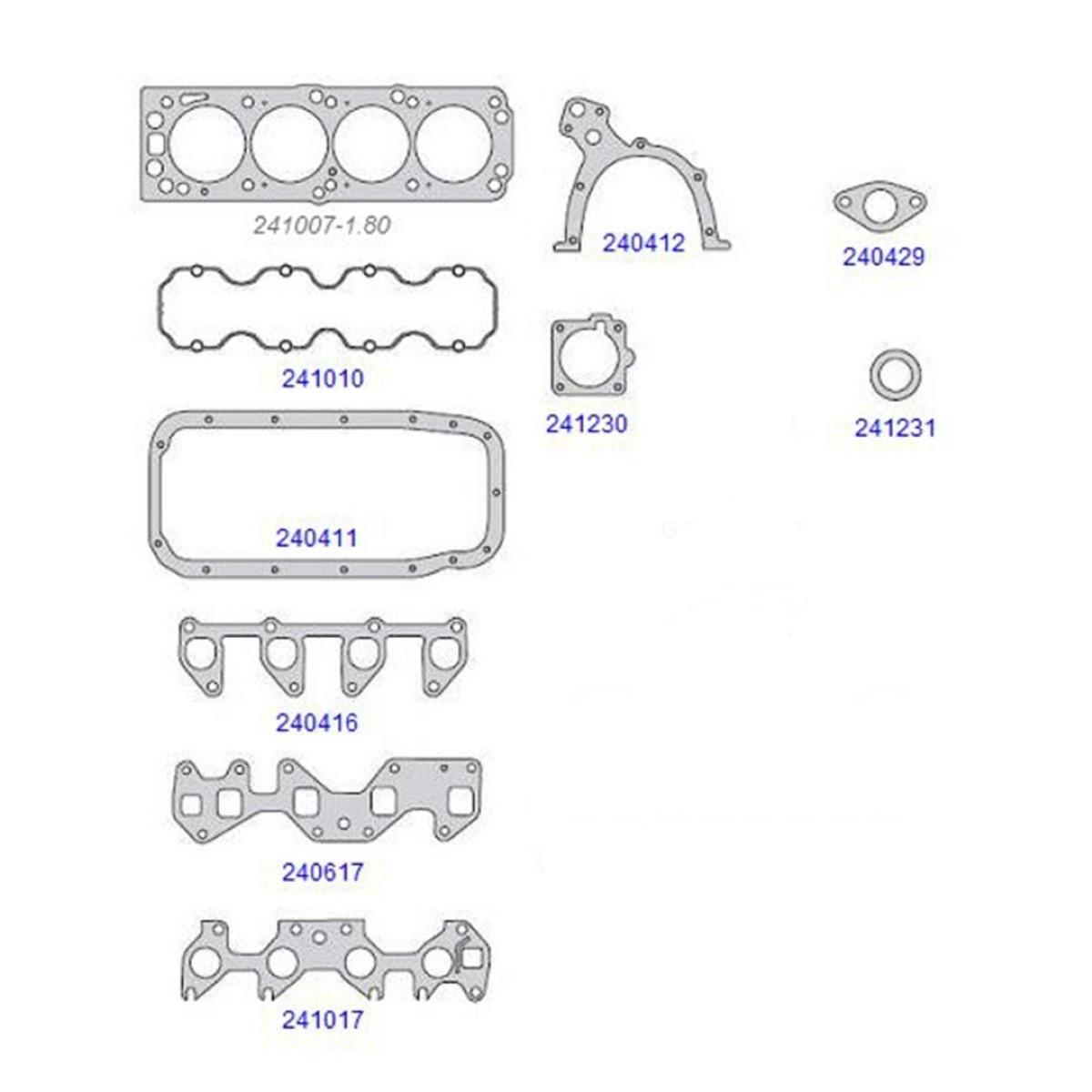 Junta Do Motor Celta 1.4 8V 2004/ Gasolina Taranto 241000