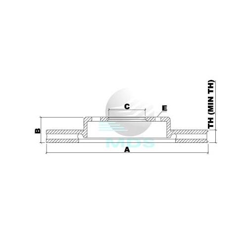 Disco De Freio Evasion Scudo Zeta 806 Mds D696