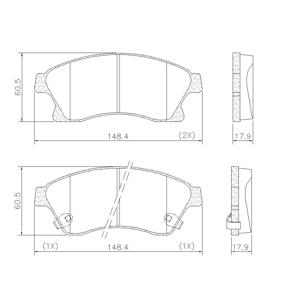 Pastilha De Freio Dianteira Cruze 12/ Fras-Le Pd1101