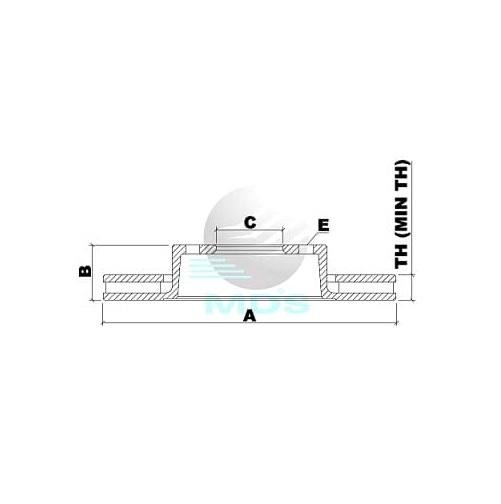 Disco De Freio 206 207 307 208 C3 C4 Xsara Berlingo Mds D695