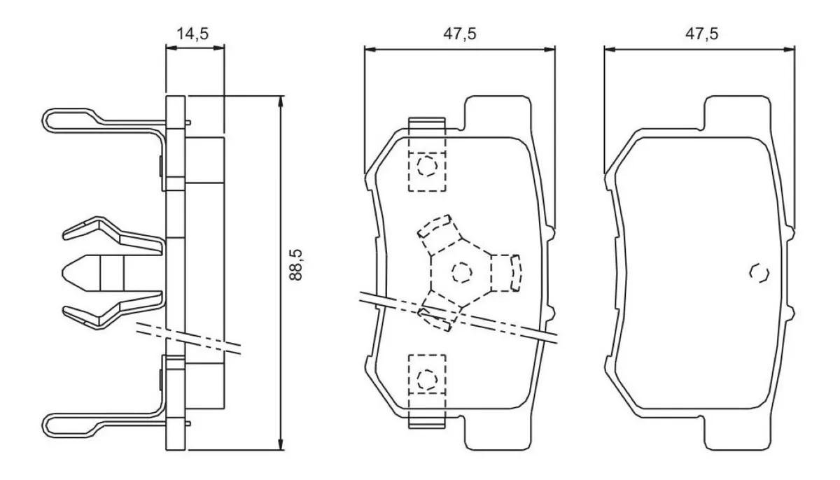 Pastilha De Freio Traseira Honda Crv 2005/ Jurid Hq2248A