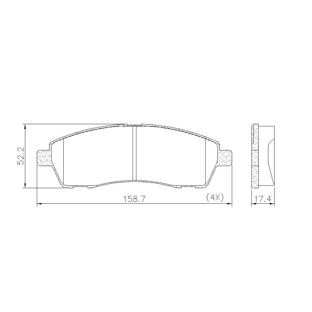 Pastilha De Freio F250 98/ Traseira Fras-Le Pd63