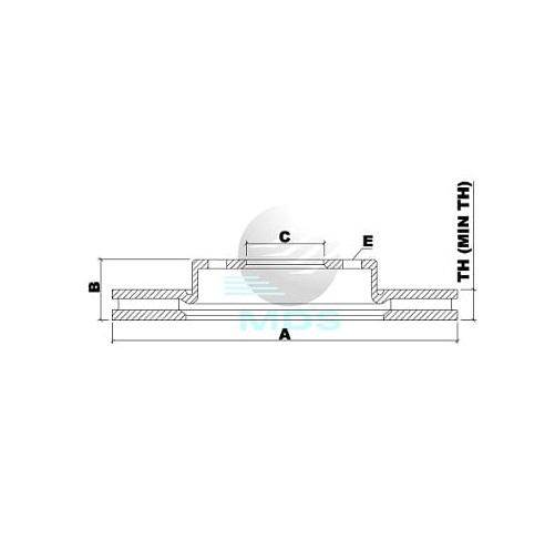 Disco De Freio Focus C30 C70 S40 V50 Mds D36E