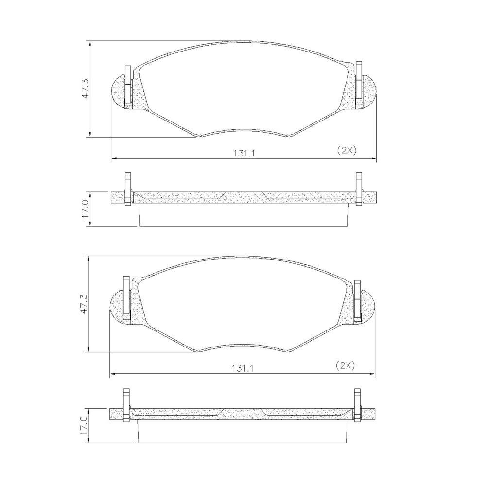 Pastilha De Freio Dianteira Peugeot 206/207 Fras-Le Pd435