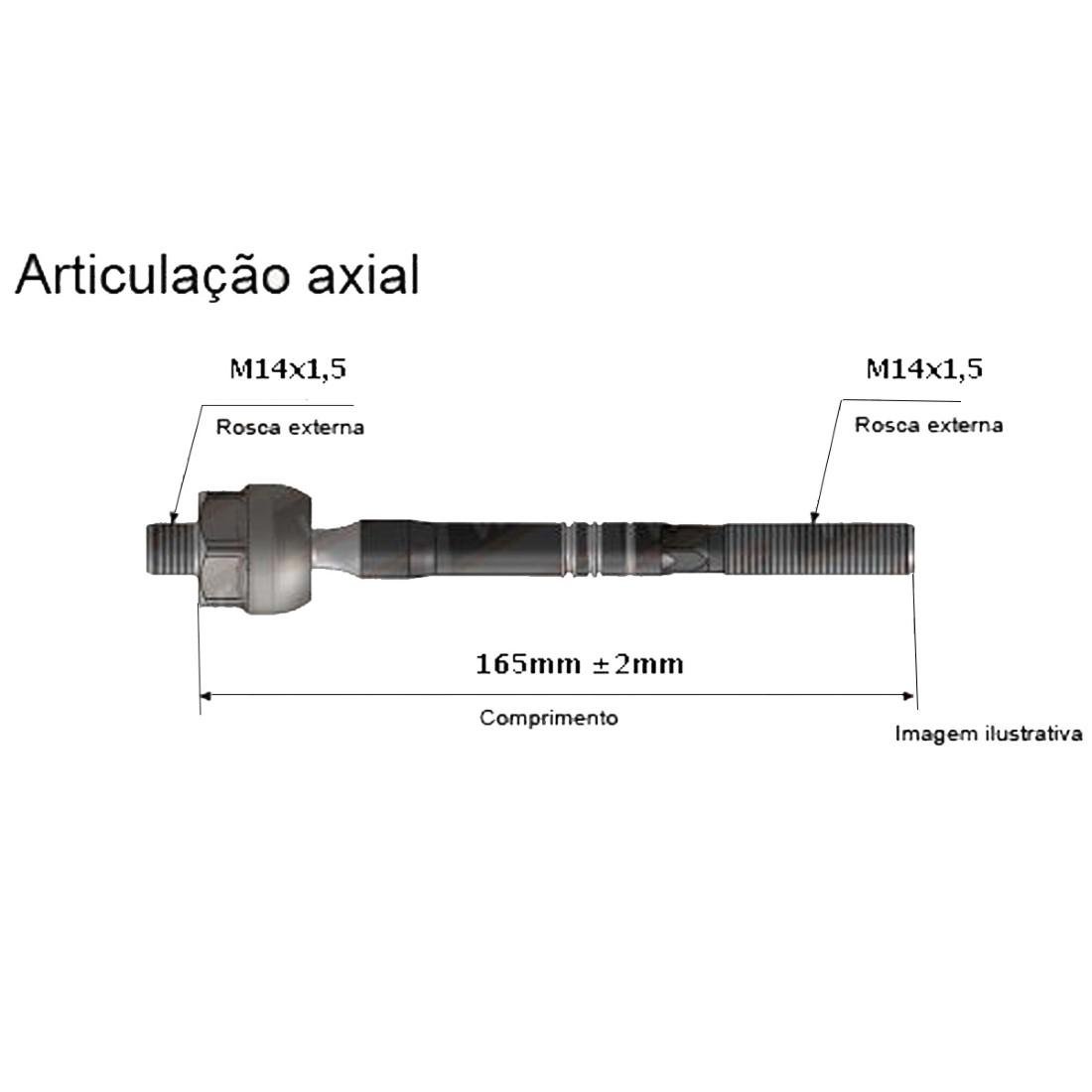 Axial Direcao Honda Civic 1996/2000 Viemar 680168