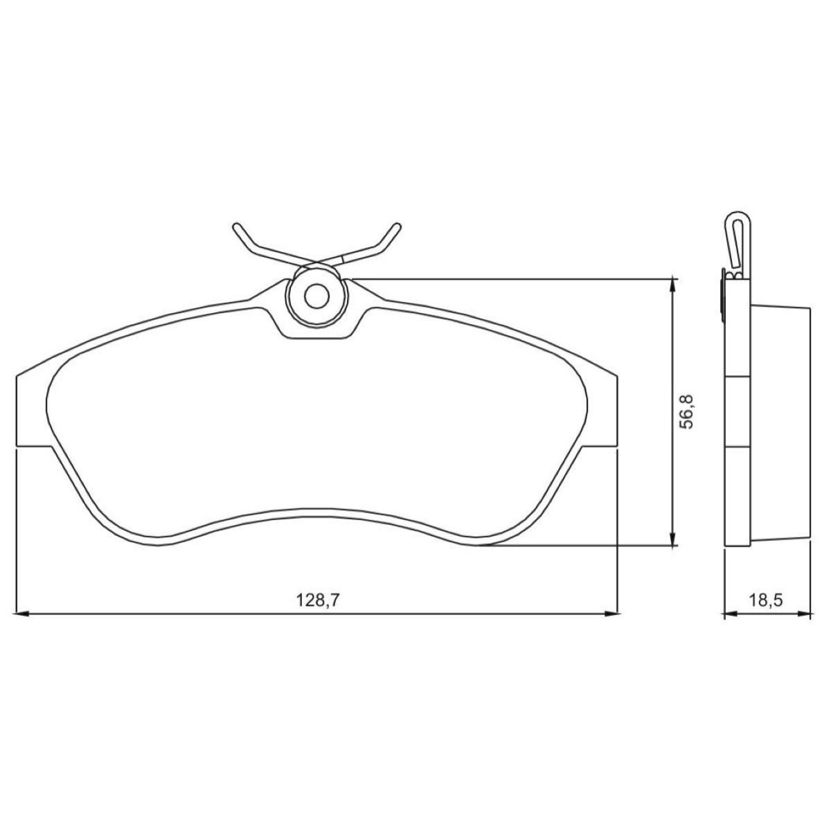 Pastilha De Freio Dianteira Citroen C3 2002/ Jurid Hq2181