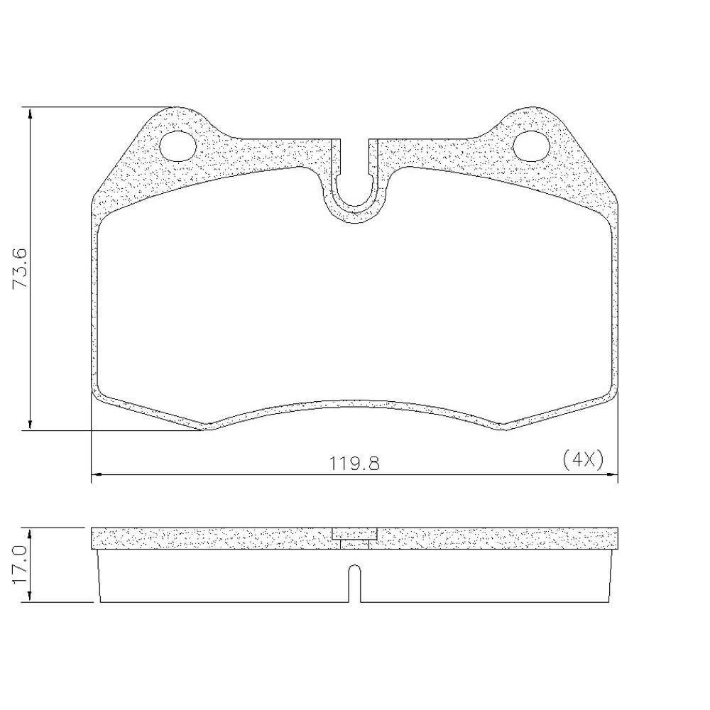 Pastilha De Freio Bmw 7 725 728 Ferrari F512 Frasle Pd1471