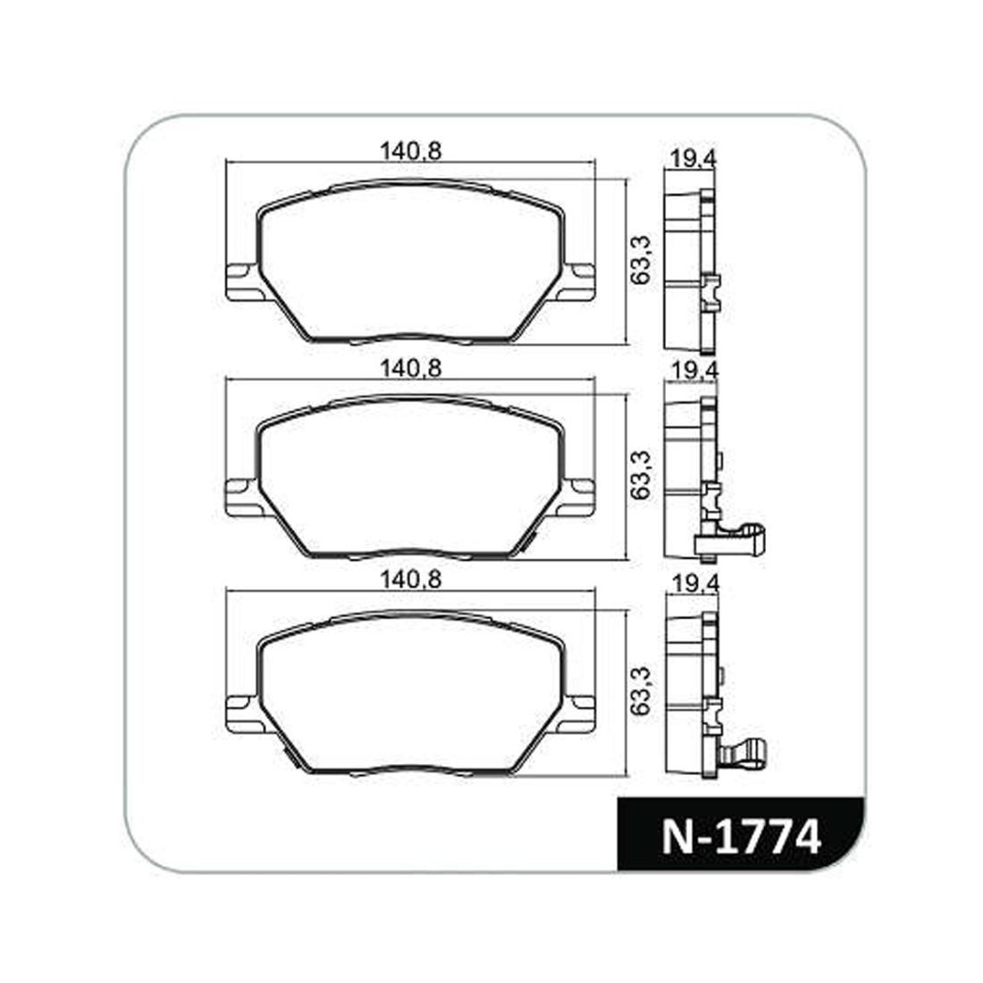 Pastilha Freio Dianteira Fiat Toro Jeep Compass Renegade Cobreq N1774