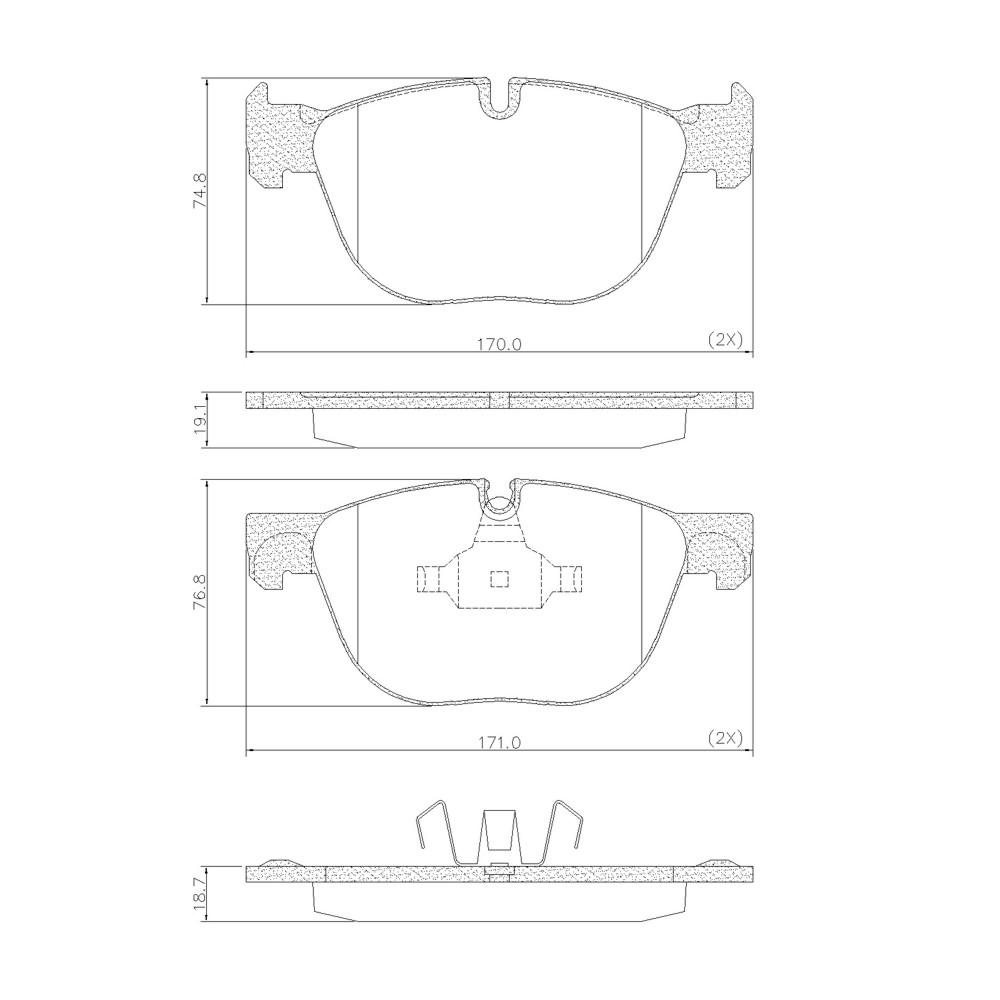 Pastilha De Freio Dianteira Bmw M3 M5 M6 525I 530I 645I Frasle Pd1452