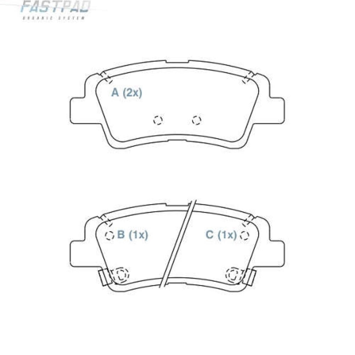 Pastilha De Freio Traseira Fastpad Sportage Tucson Willtec Fp273