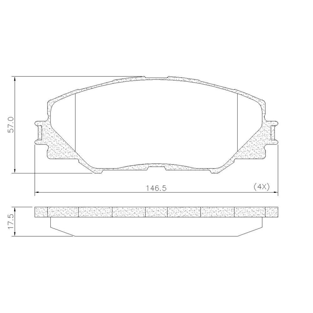 Pastilha De Freio Dianteira Toyota Rav4 2.0 16V 2006/ Frasle Pd744