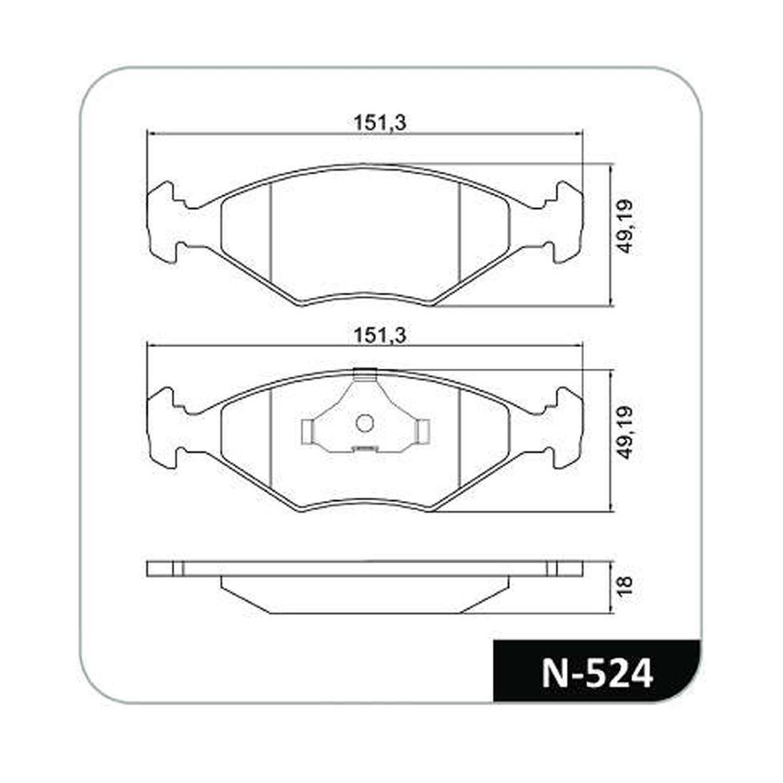 Pastilha Freio Dianteira Fiat Palio Siena 1996 1998 Cobreq N524