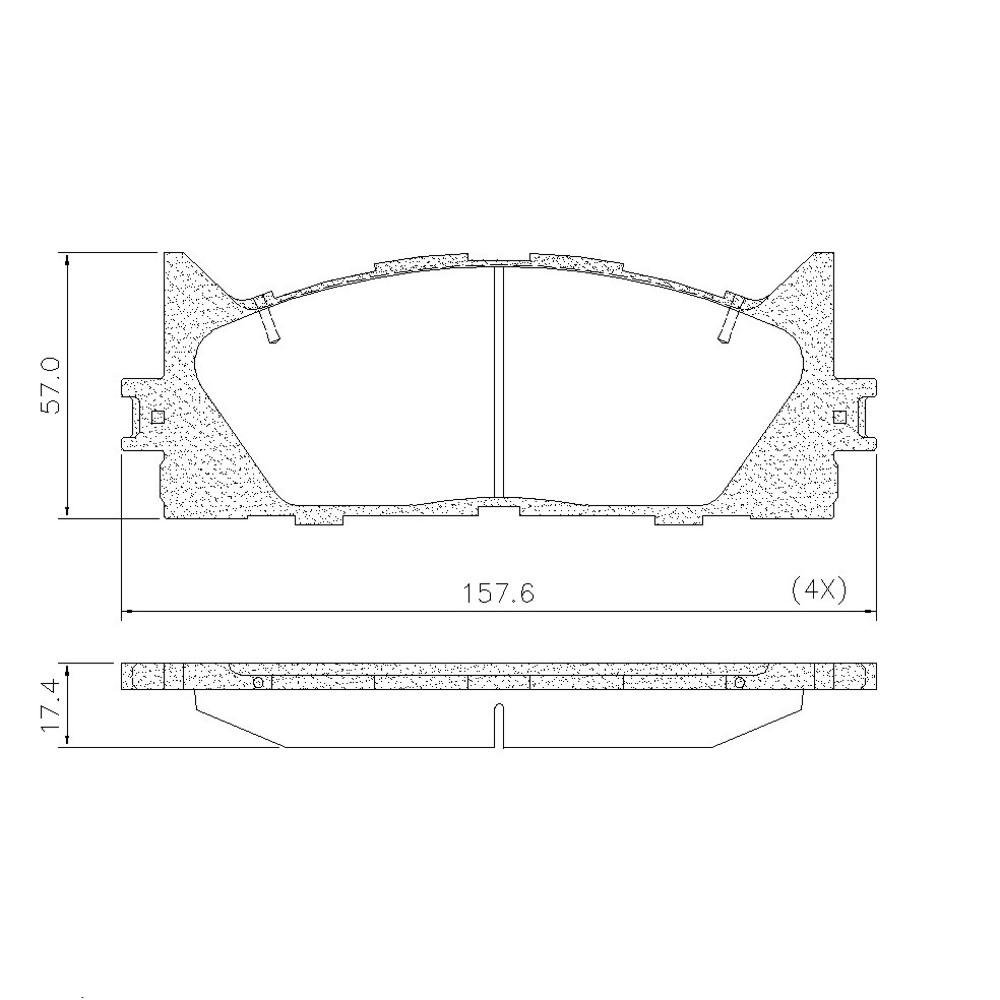 Pastilha De Freio Dianteira Toyota Camry 2007/ V6 Frasle Pd1078