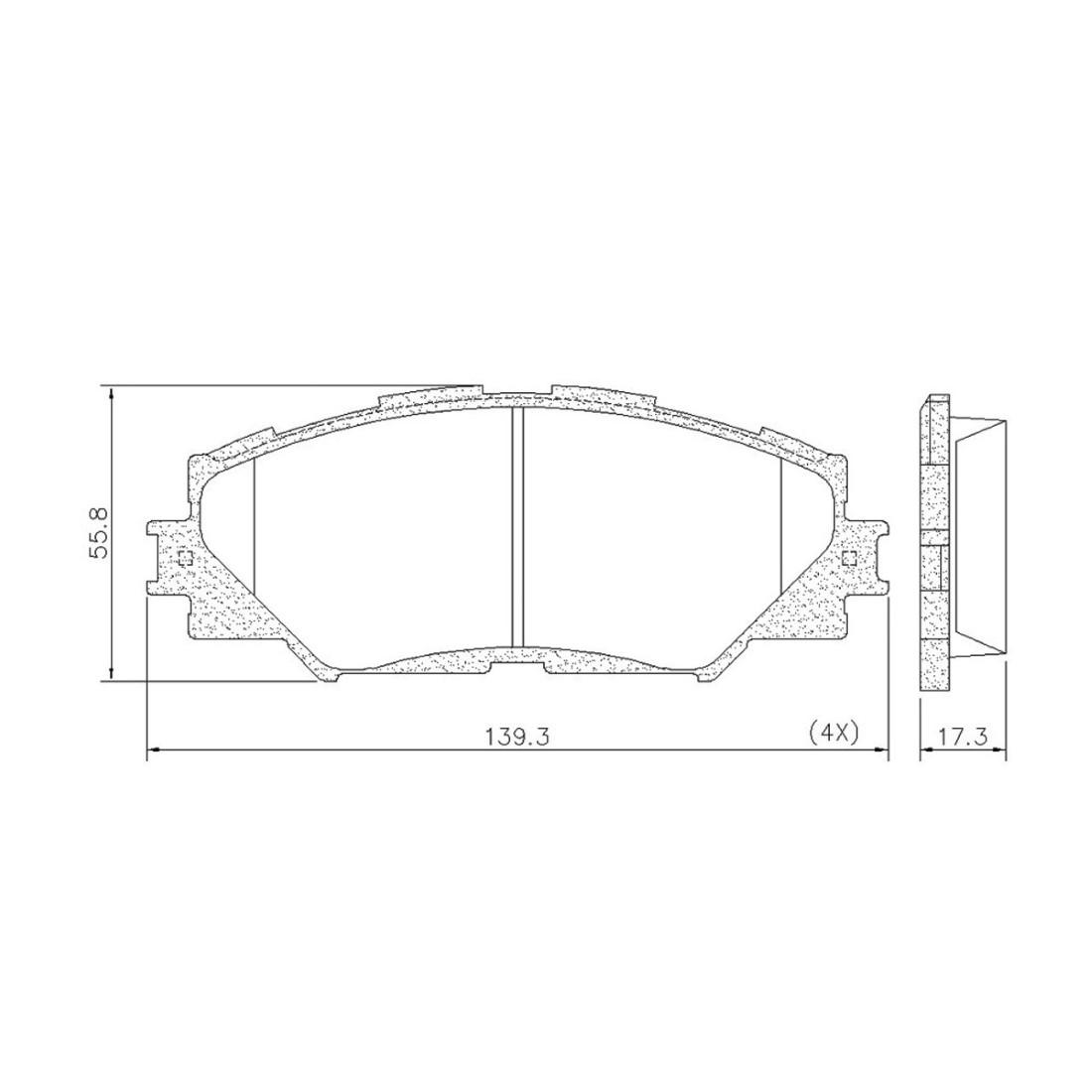 Pastilha Freio Dianteira Rav4 2005/ Fras-Le Pd740-Cmaxx