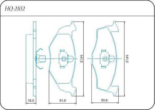 Pastilha De Freio Traseira Audi A3 96/ Golf Mexicano 95/ Jurid Hq2102