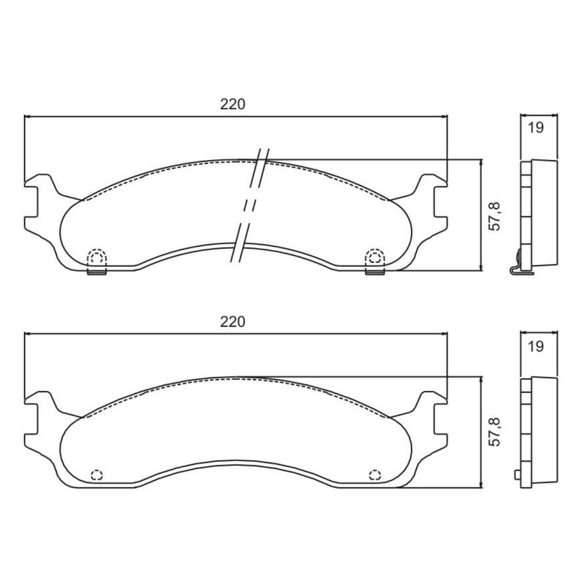 Pastilha De Freio Traseira Dodge Ram 5.9 05/ Jurid Hq2197A