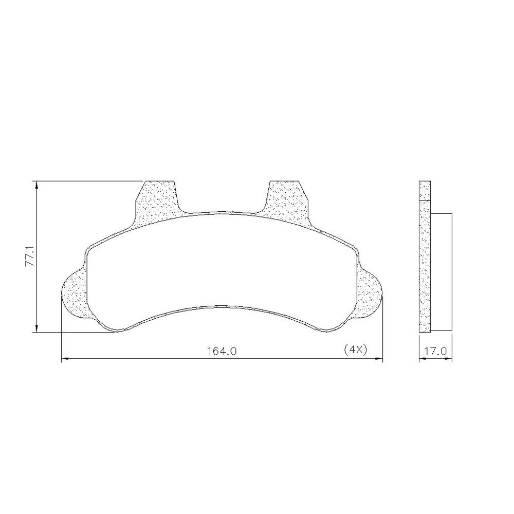 Pastilha De Freio Diant F1000 1994/ Silverado Fras Le Pd106