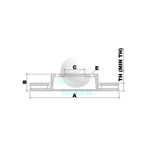 Disco De Freio Aircross C3 Picasso C4 C5 307 308 Mds D695C