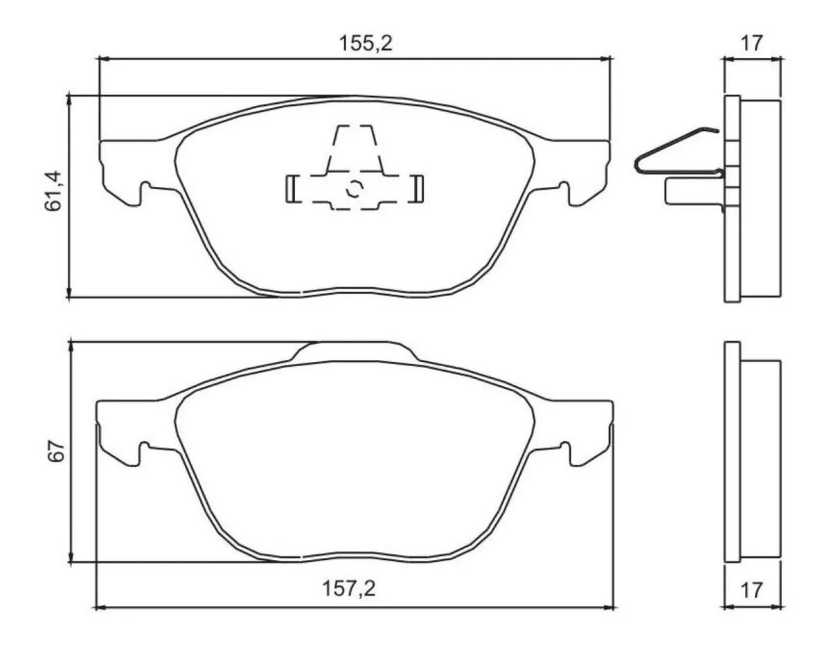 Pastilha De Freio Diant Focus 03/ Ecosport 05/ Jurid Hq2235