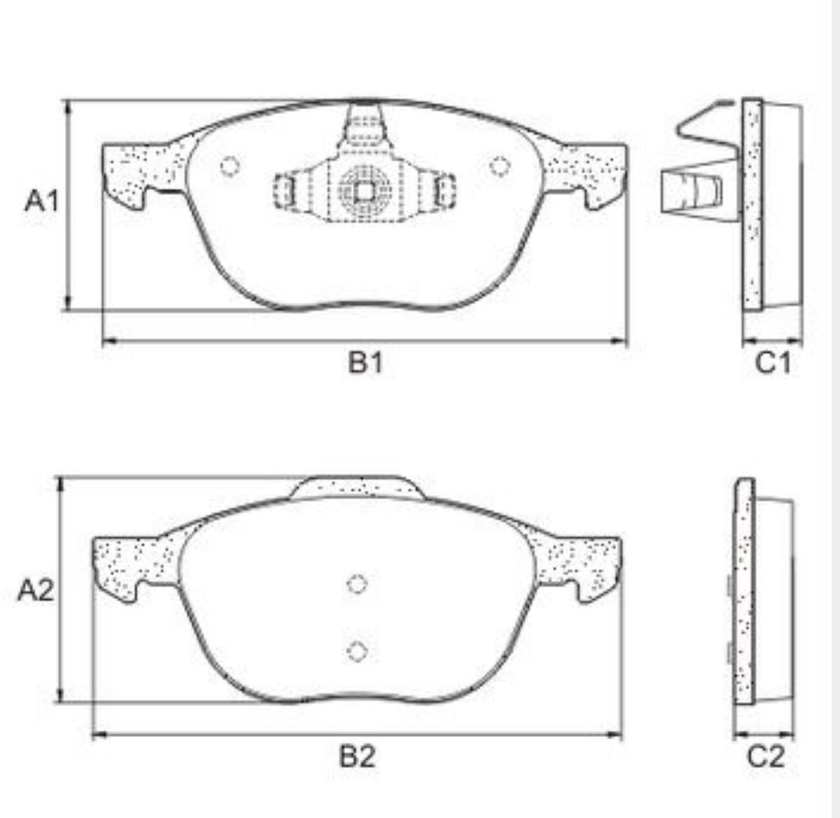 Pastilha De Freio Ceramica Ecosport Focus 2009/ Volvo C30 C70 S40 Pd757 Fras-Le