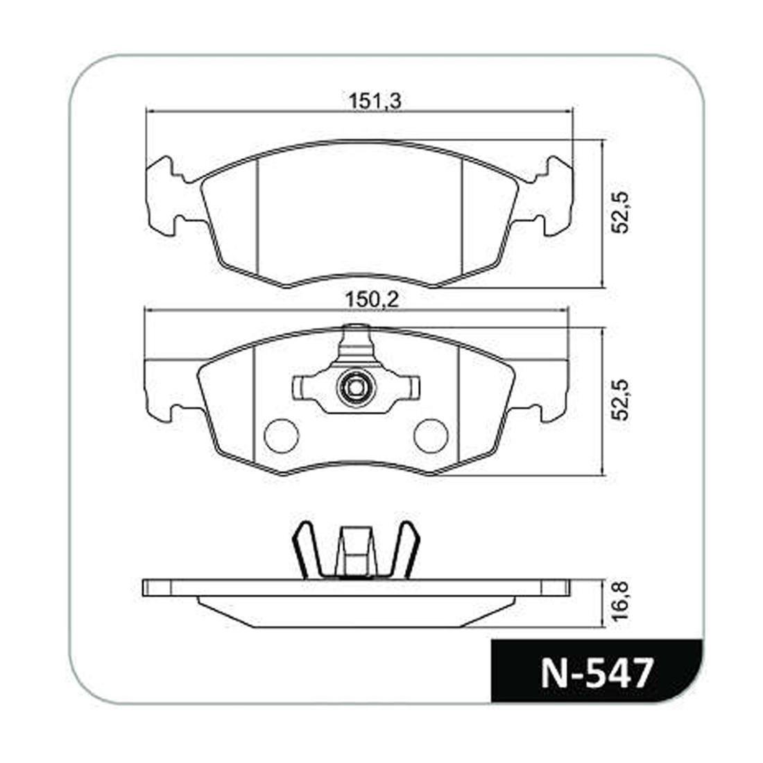 Pastilha Freio D Fiat Argo Cronos Doblo Fiorino Gran Siena Punto Cobreq N547