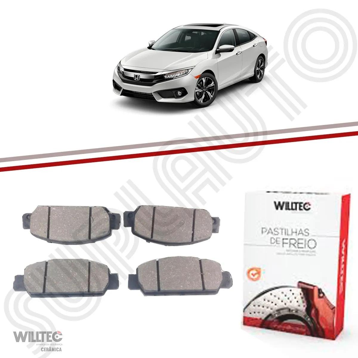 Pastilha De Freio Ceramica Civic 2017/ Fp266 Willtec