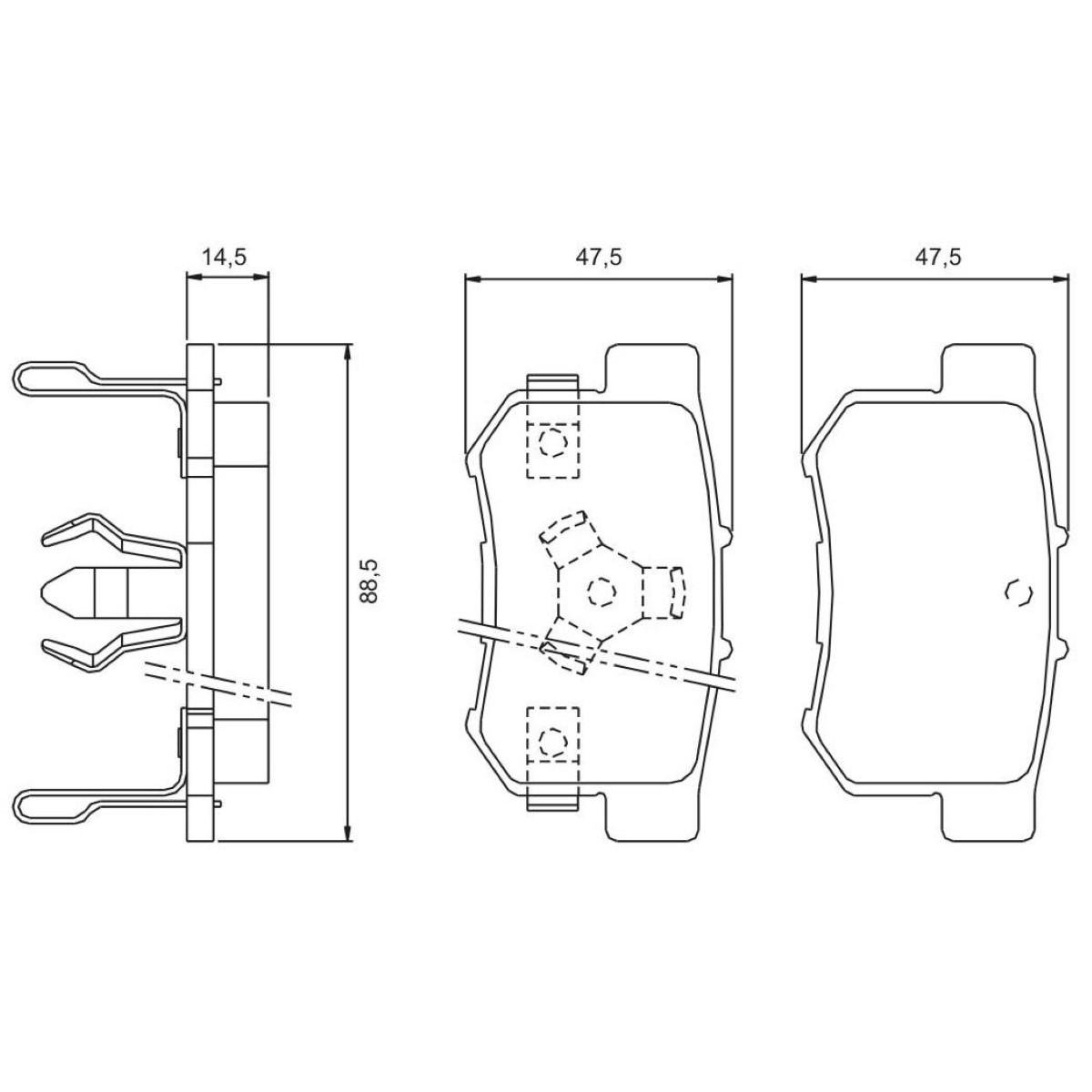 Pastilha De Freio Traseira Honda Crv 2005/ Jurid Hq2248A