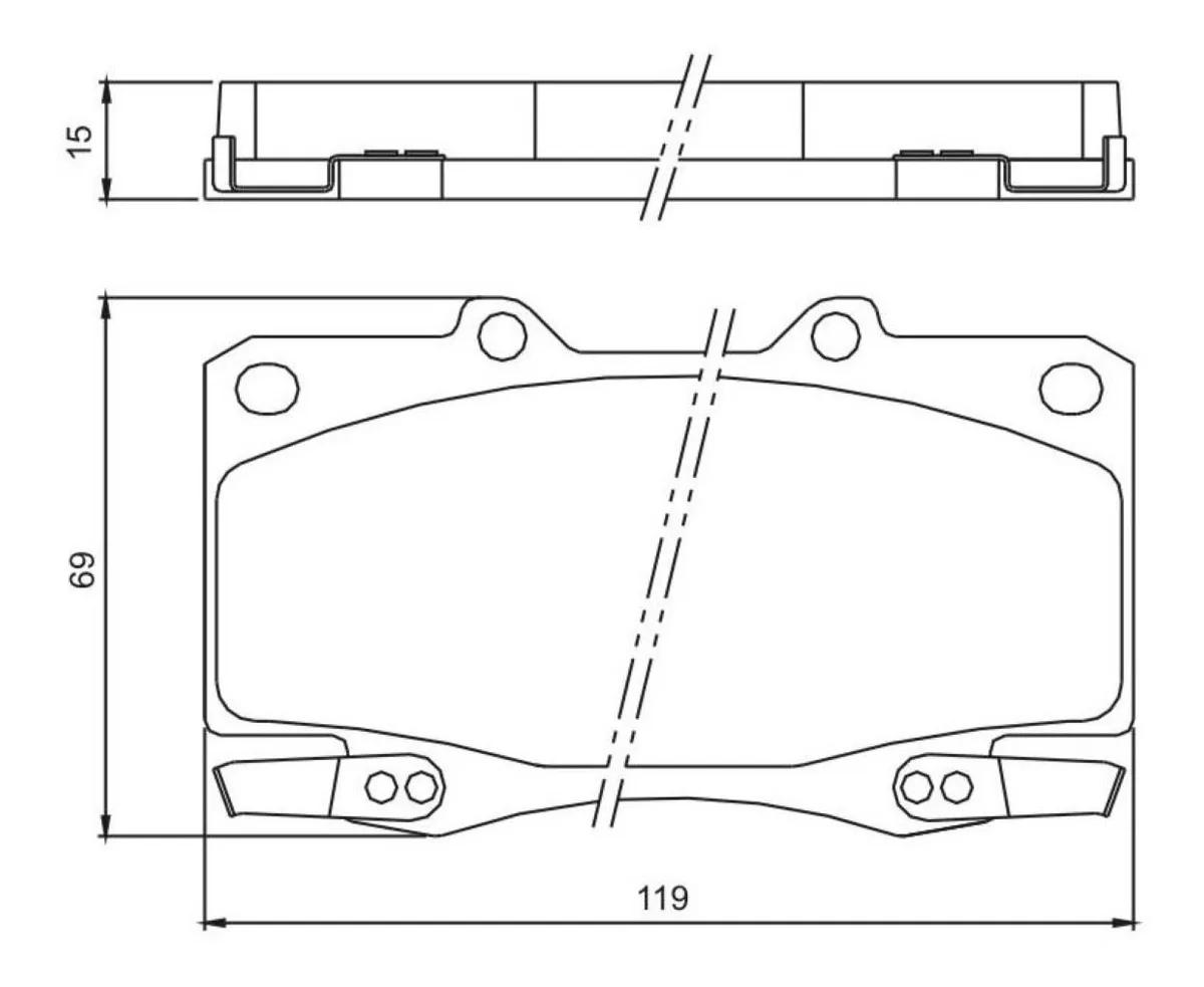 Pastilha De Freio Diant Toyota Hillux 2005/ Jurid Hq2204A