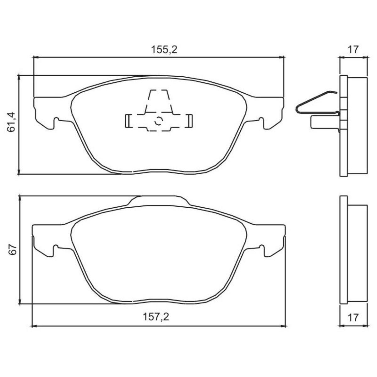 Pastilha De Freio Diant Focus 03/ Ecosport 05/ Jurid Hq2235