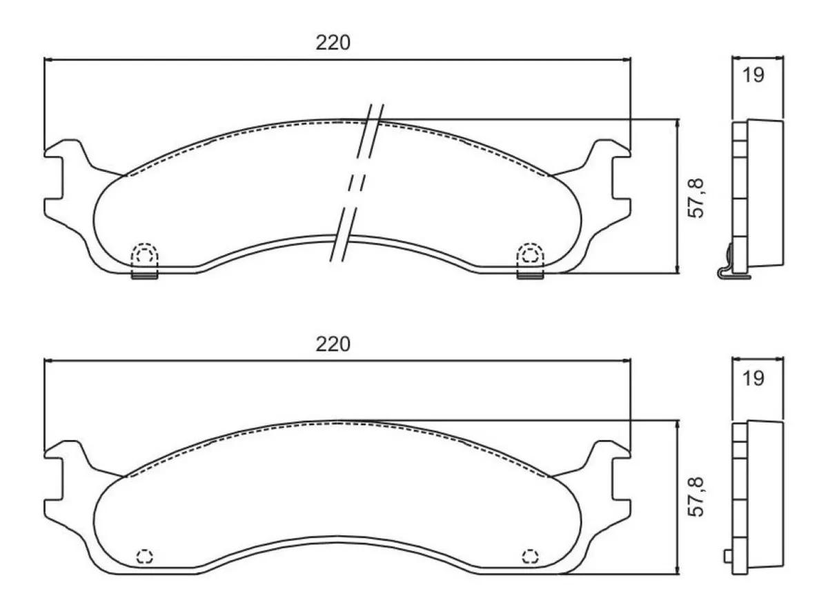 Pastilha De Freio Traseira Dodge Ram 5.9 05/ Jurid Hq2197A