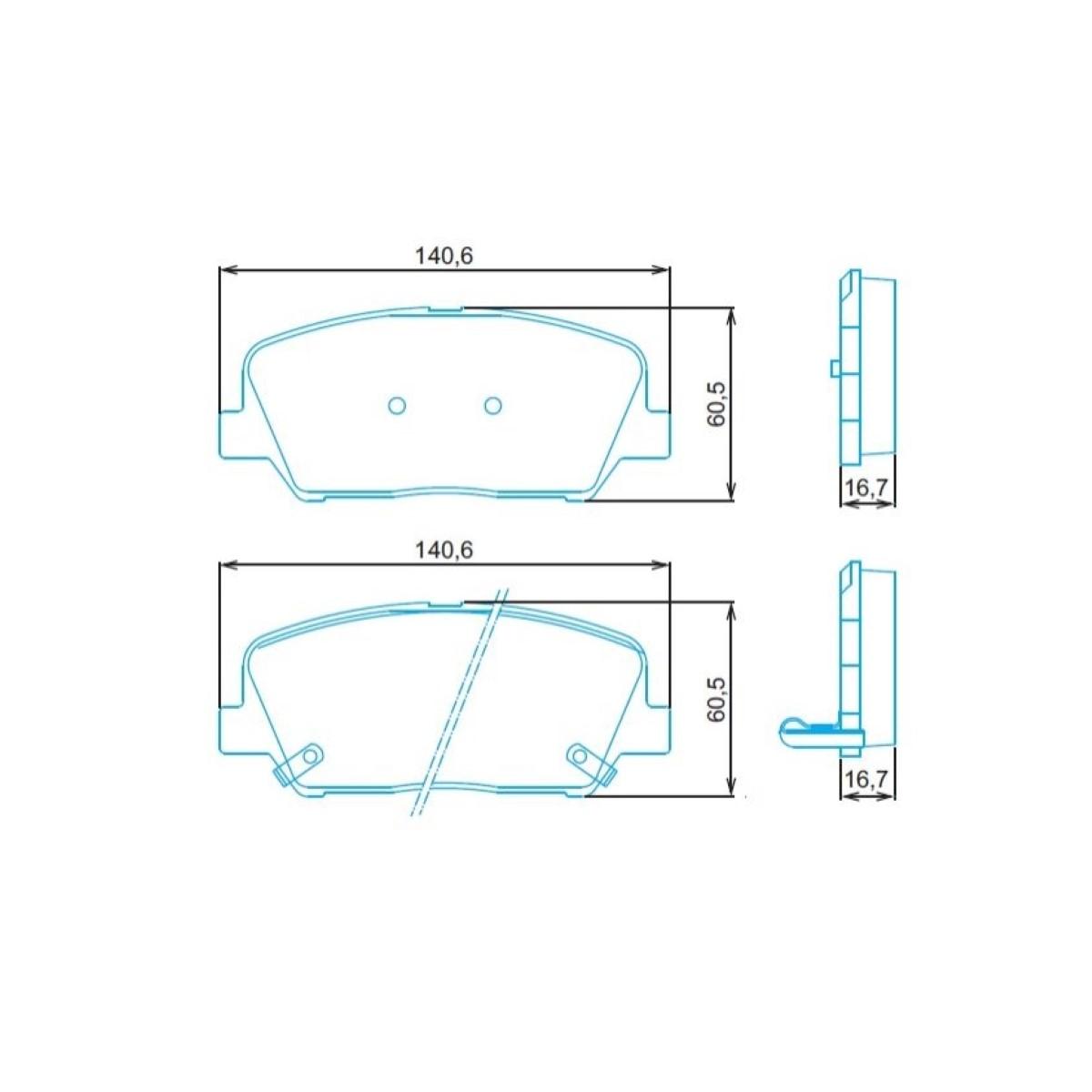 Pastilha De Freio Dianteira Hyundai Azera Genesis 2010/ Jurid Hq2312A