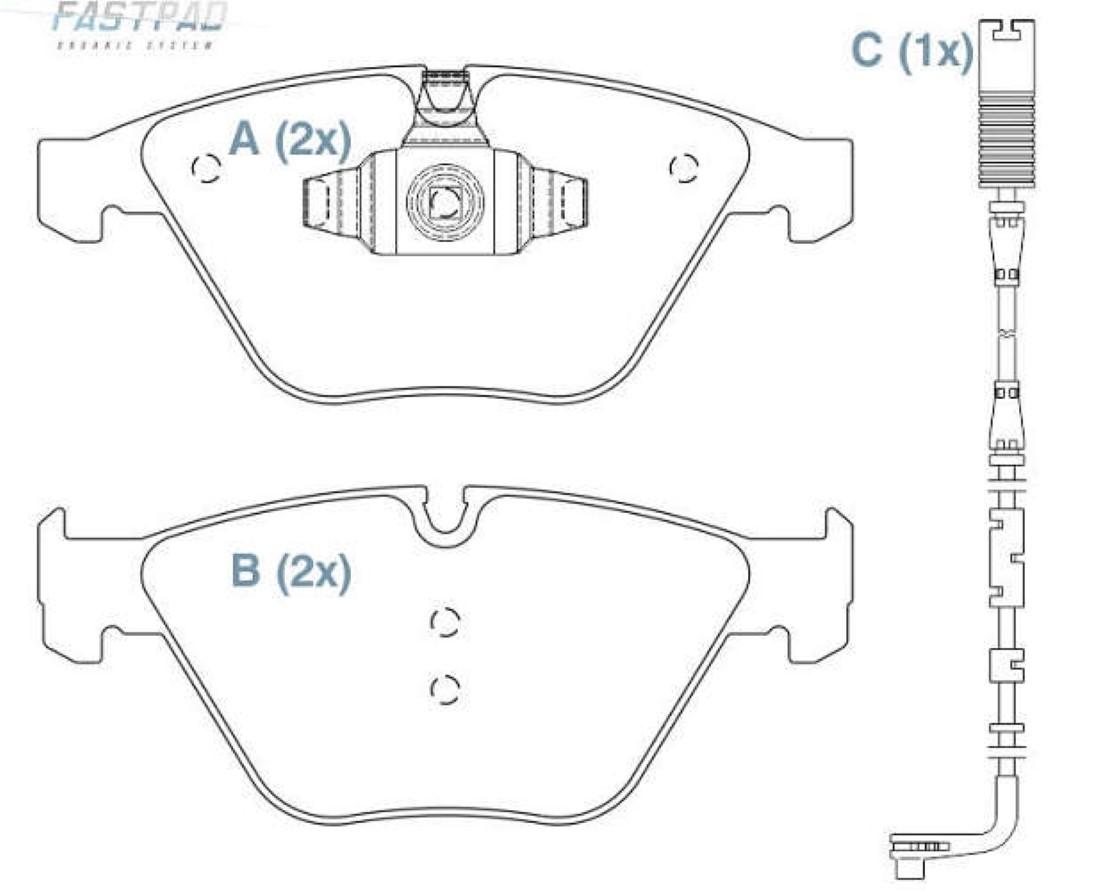 Pastilha Freio Diant Ceramica Bmw X1 2010/2015 Willtec Fp218